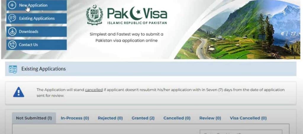 form đăng ký xin visa công tác pakistan evisa application form