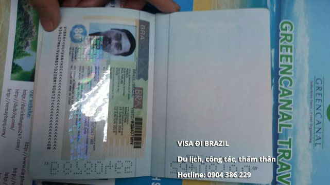 xin visa công tác brazil gấp