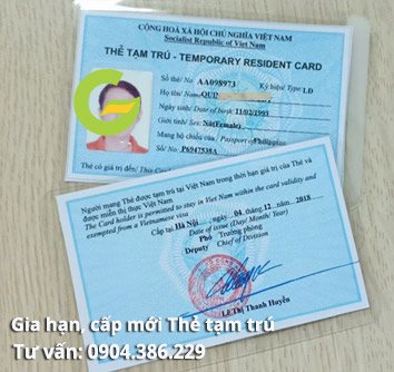 làm thẻ tạm trú tại hậu giang và gia hạn thẻ tạm trú cho người nước ngoài