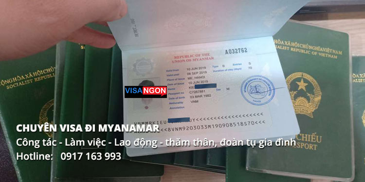 dịch vụ làm visa myanmar công tác làm việc