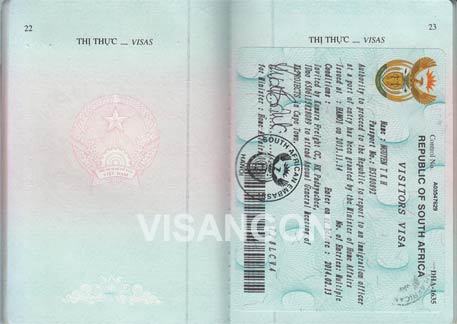 dịch vụ làm visa nam phi công tác du lịch giá rẻ