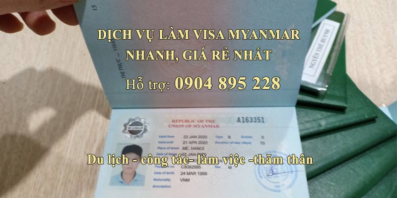 dịch vụ làm visa myanmar nhanh chóng giá rẻ nhất 2022