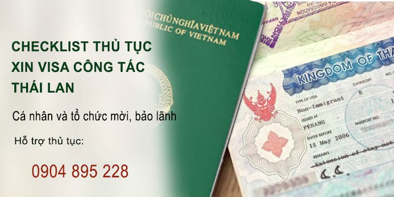 checklist thủ tục xin visa công tác thái lan 2022 mới nhất
