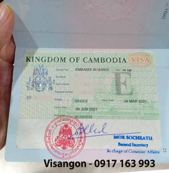 vias e công tác campuchia cho người nước ngoài