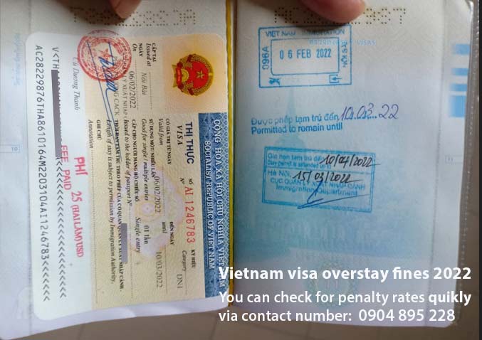 What happens if i overstay my visa in vietnam? 2022