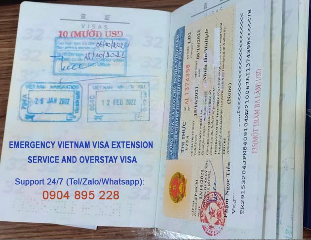 emergency vietnam visa extension service at lowest fee