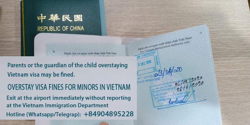 overstay visa fines for minors in vietnam exit