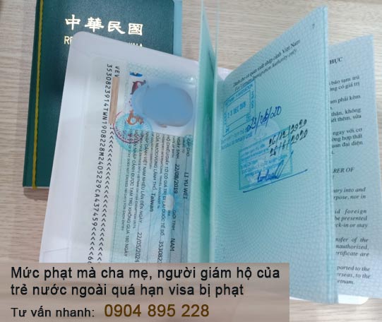trẻ nước ngoài quá hạn visa bị phạt bao nhiêu
