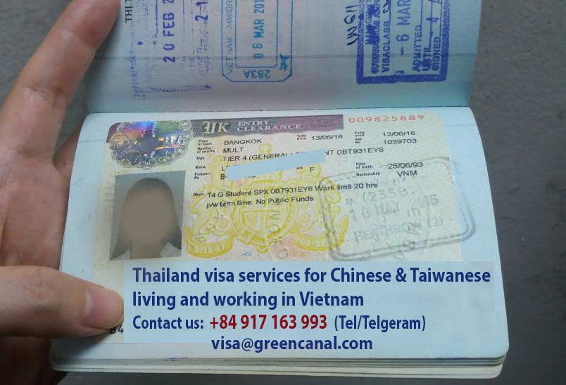 thailand visa services for chinese & taiwanese 