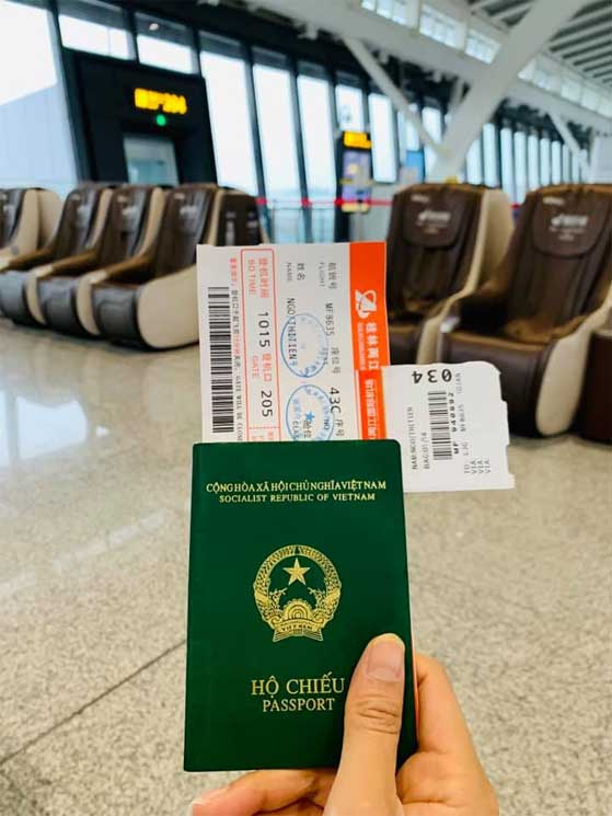 đi Trung Quốc không cần visa đến sân bay quốc tế lưỡng giang