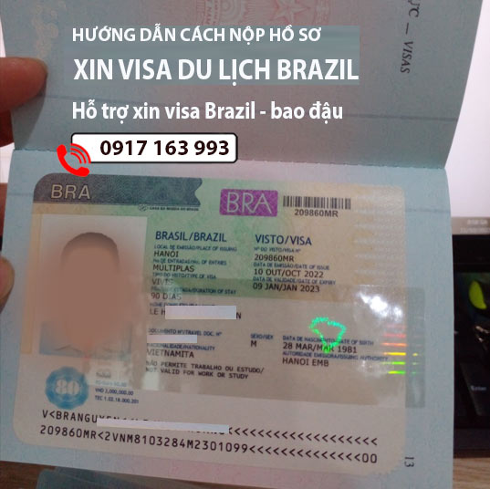 cách xin visa du lịch brazil online