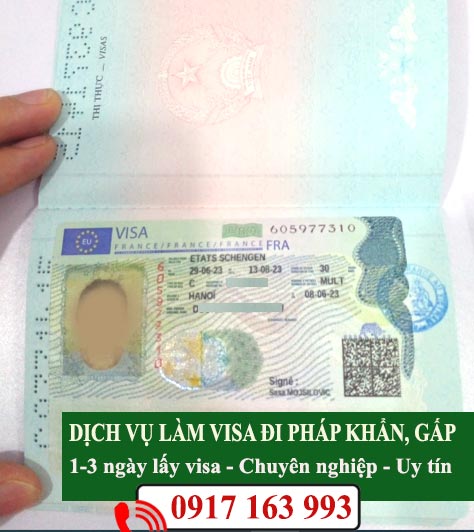 dịch vụ làm visa đi pháp khẩn gấp nhanh nhất hà nội tphcm
