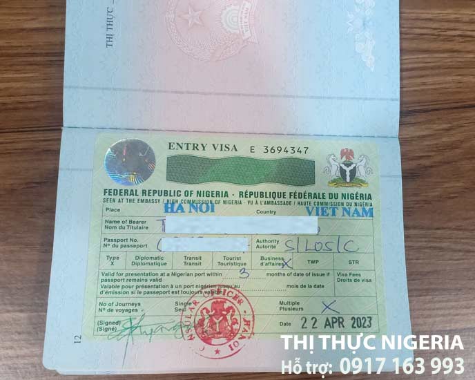 khai form đơn xin visa nigeria hướng dẫn