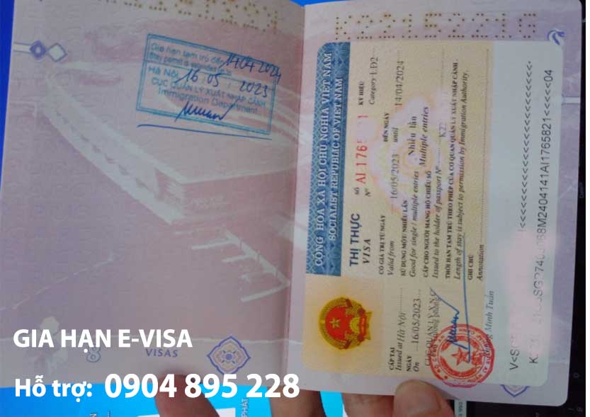 cách gia hạn e-visa việt nam