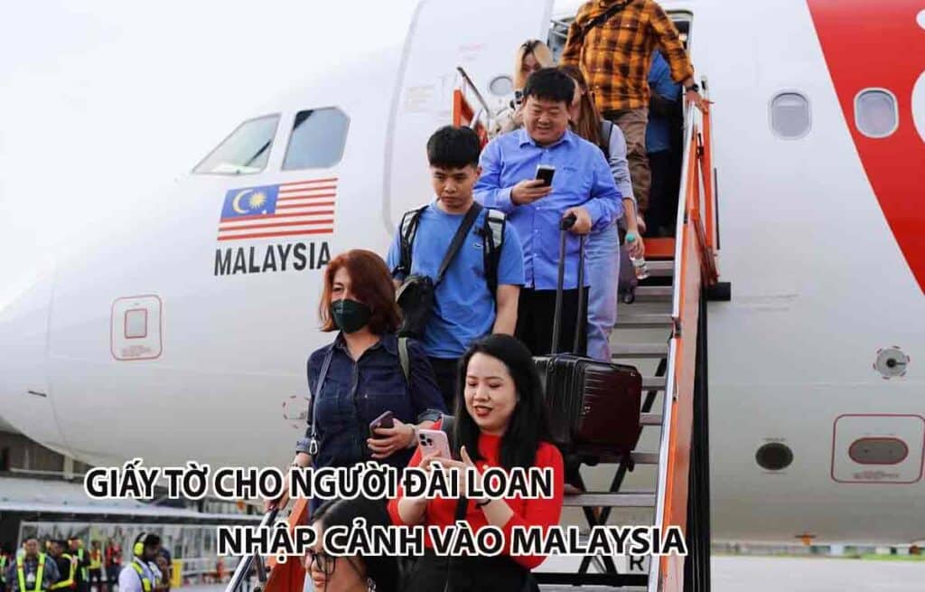 khai đơn đăng ký xin visa malaysia cho người đài loan