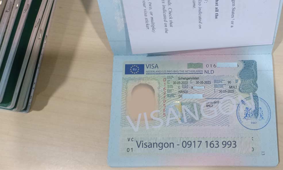 visa hà lan schengen thăm thân bạn bè vợ chồng con