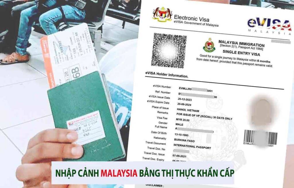 xin visa đi malaysia khẩn cấp gấp