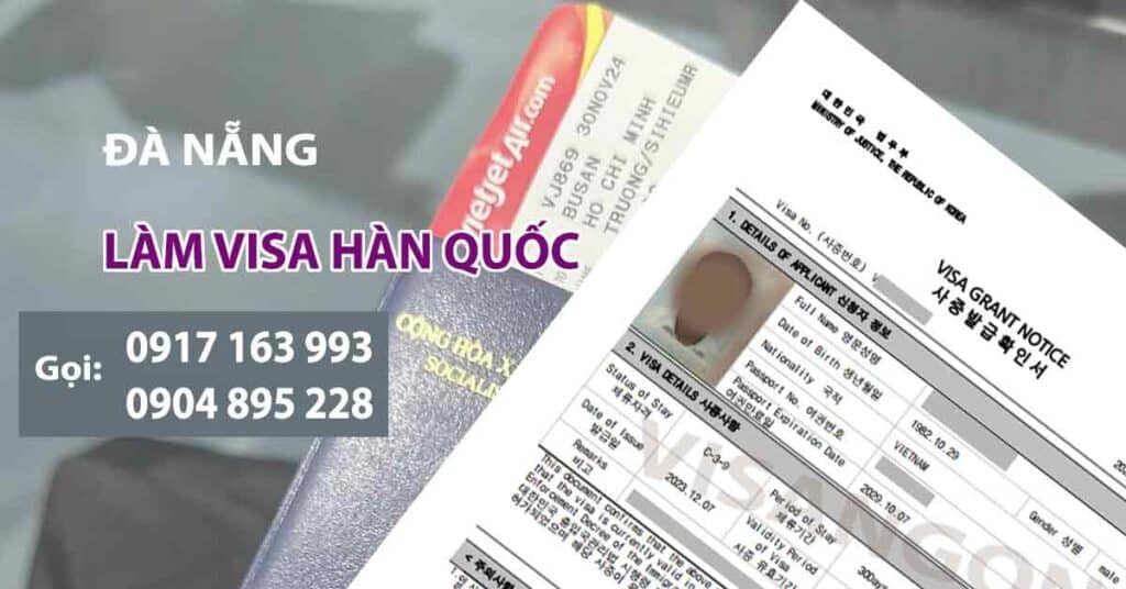 dịch vụ làm visa hàn quốc tại đà nẵng trọn gói