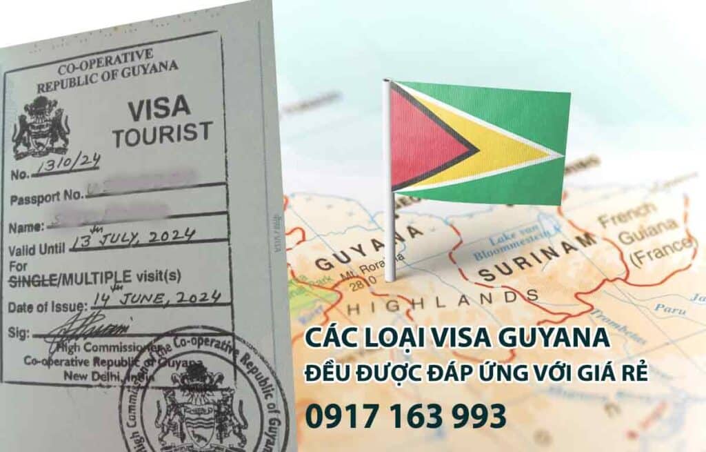 dịch vụ xin visa đi guyana công tác du lịch