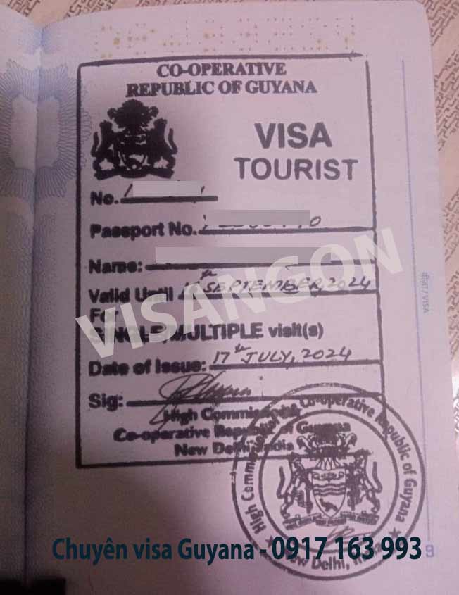 visa đi guyana