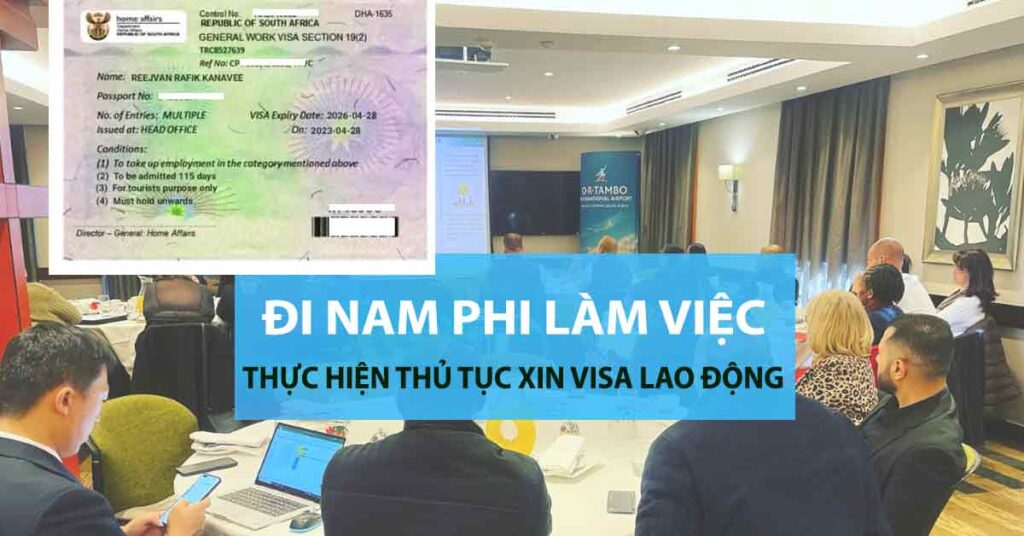 xin visa lao động nam phi làm việc general work visa