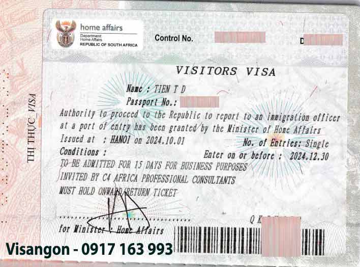 việt nam đi châu phi có cần visa không