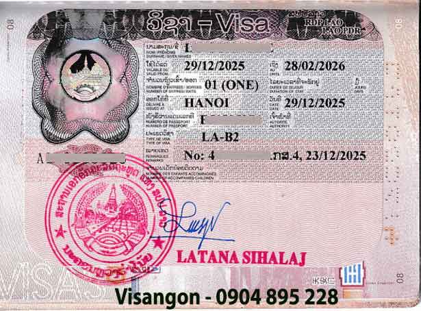 visa lao động lào la-b2