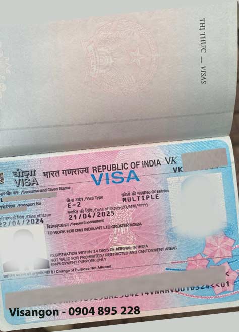 xin visa thăm thân ấn độ