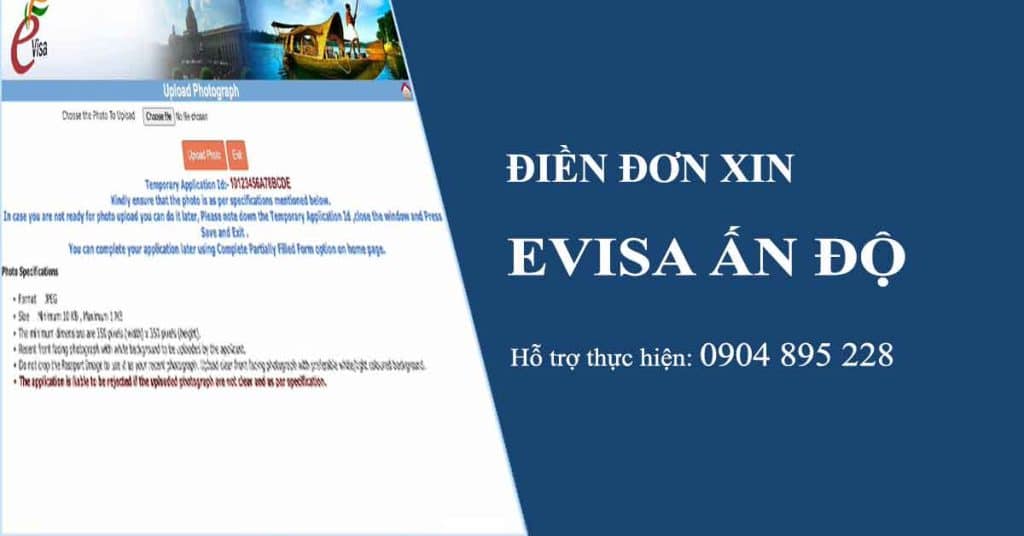 hướng dẫn điền đơn xin evisa ấn độ