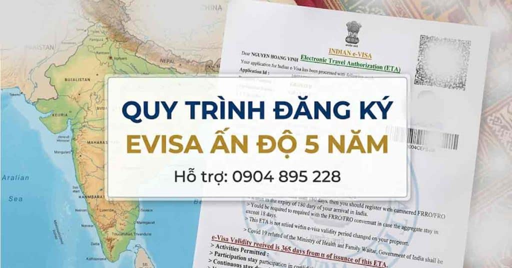 xin evisa ấn độ 5 năm khẩn cấp